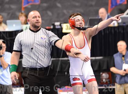 Thumbnail 3 in NCHSAA 1A Wrestling Championships photogallery.