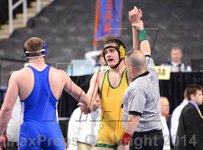 Thumbnail 3 in NCHSAA 1A Wrestling Championships photogallery.