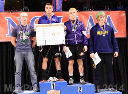 Thumbnail 3 in NCHSAA 1A Wrestling Championships photogallery.