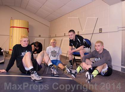 Thumbnail 1 in NCHSAA 1A Wrestling Championships photogallery.