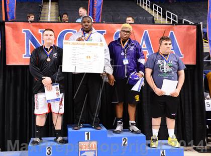 Thumbnail 3 in NCHSAA 1A Wrestling Championships photogallery.