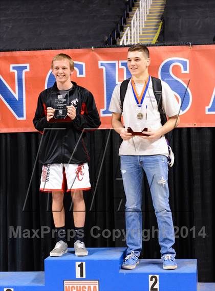 Thumbnail 3 in NCHSAA 1A Wrestling Championships photogallery.