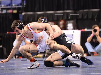 Thumbnail 3 in NCHSAA 1A Wrestling Championships photogallery.