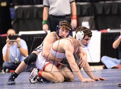 Thumbnail 3 in NCHSAA 1A Wrestling Championships photogallery.