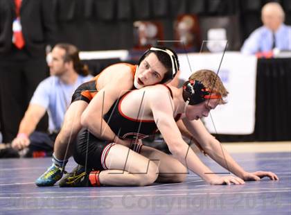 Thumbnail 1 in NCHSAA 1A Wrestling Championships photogallery.