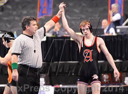 Thumbnail 3 in NCHSAA 1A Wrestling Championships photogallery.