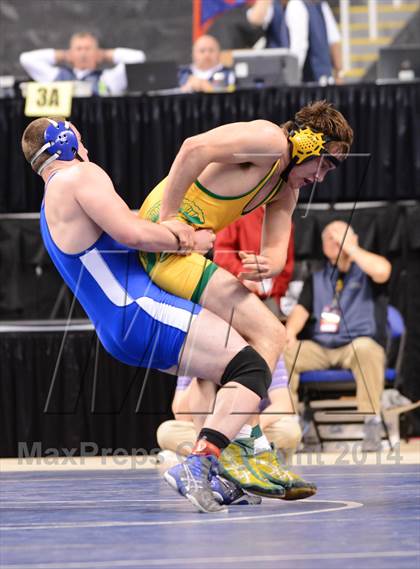 Thumbnail 3 in NCHSAA 1A Wrestling Championships photogallery.
