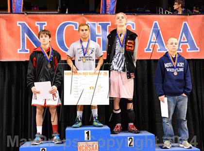 Thumbnail 1 in NCHSAA 1A Wrestling Championships photogallery.