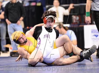 Thumbnail 1 in NCHSAA 1A Wrestling Championships photogallery.