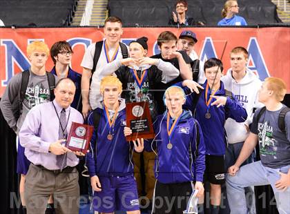 Thumbnail 2 in NCHSAA 1A Wrestling Championships photogallery.