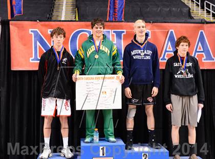 Thumbnail 1 in NCHSAA 1A Wrestling Championships photogallery.