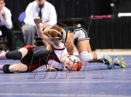 Thumbnail 3 in NCHSAA 1A Wrestling Championships photogallery.