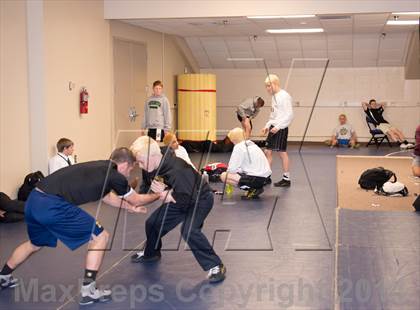 Thumbnail 1 in NCHSAA 1A Wrestling Championships photogallery.