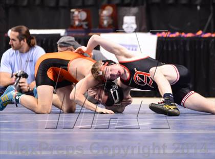 Thumbnail 3 in NCHSAA 1A Wrestling Championships photogallery.
