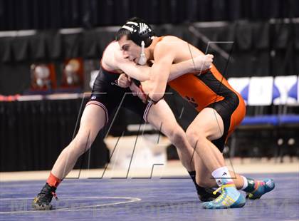 Thumbnail 2 in NCHSAA 1A Wrestling Championships photogallery.