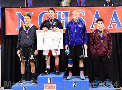 Thumbnail 1 in NCHSAA 1A Wrestling Championships photogallery.