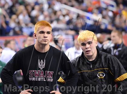 Thumbnail 3 in NCHSAA 1A Wrestling Championships photogallery.