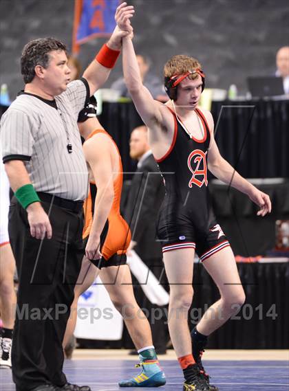 Thumbnail 3 in NCHSAA 1A Wrestling Championships photogallery.