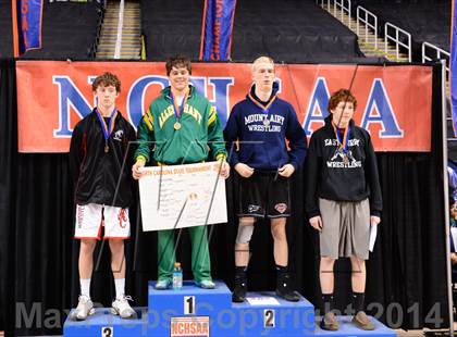 Thumbnail 3 in NCHSAA 1A Wrestling Championships photogallery.
