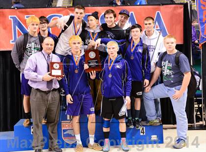Thumbnail 1 in NCHSAA 1A Wrestling Championships photogallery.