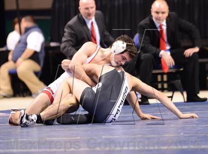 Thumbnail 3 in NCHSAA 1A Wrestling Championships photogallery.