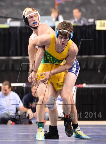 Thumbnail 3 in NCHSAA 1A Wrestling Championships photogallery.