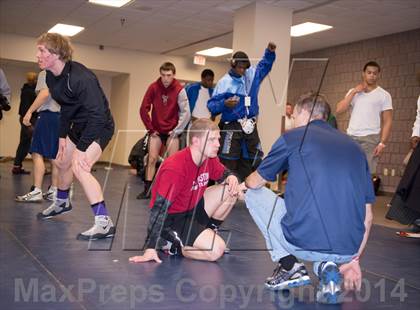 Thumbnail 1 in NCHSAA 1A Wrestling Championships photogallery.