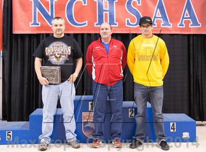 Thumbnail 3 in NCHSAA 1A Wrestling Championships photogallery.