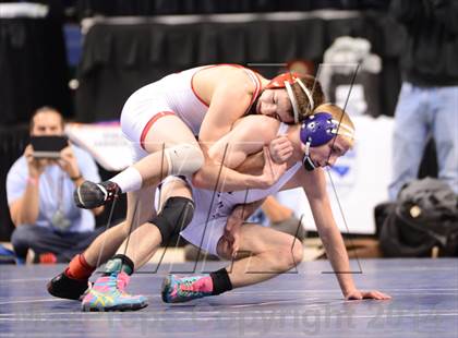 Thumbnail 1 in NCHSAA 1A Wrestling Championships photogallery.