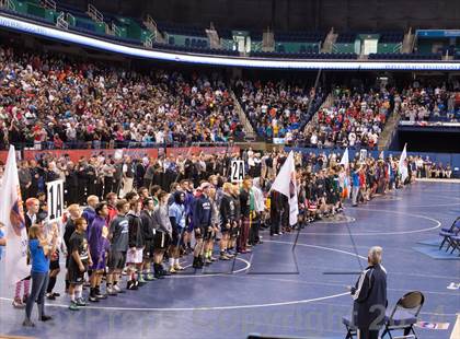 Thumbnail 3 in NCHSAA 1A Wrestling Championships photogallery.