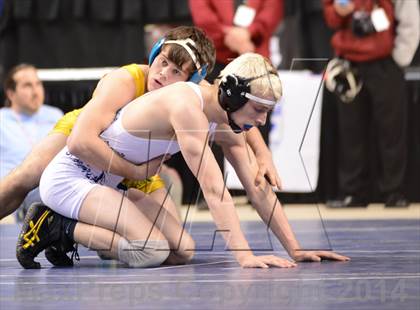 Thumbnail 3 in NCHSAA 1A Wrestling Championships photogallery.
