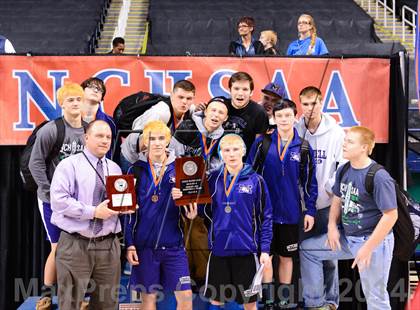 Thumbnail 3 in NCHSAA 1A Wrestling Championships photogallery.