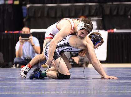 Thumbnail 3 in NCHSAA 1A Wrestling Championships photogallery.