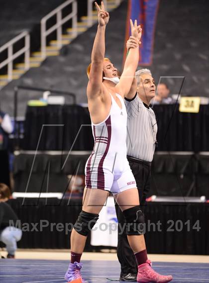 Thumbnail 1 in NCHSAA 1A Wrestling Championships photogallery.