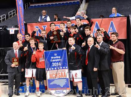Thumbnail 2 in NCHSAA 1A Wrestling Championships photogallery.