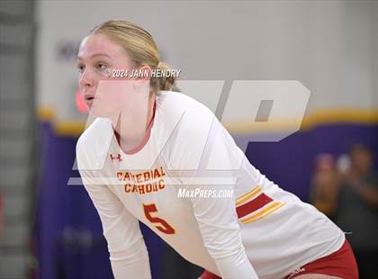 Thumbnail 2 in Cathedral Catholic vs. Marymount (Durango Fall Classic) photogallery.