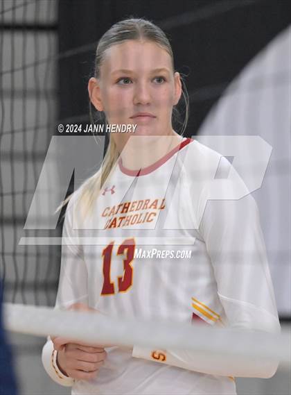Thumbnail 3 in Cathedral Catholic vs. Marymount (Durango Fall Classic) photogallery.