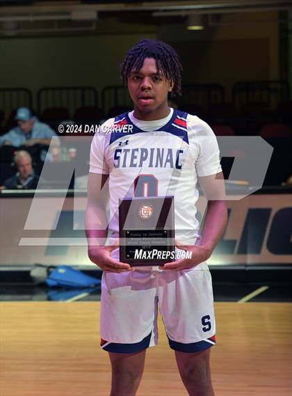 Thumbnail 3 in Archbishop Stepinac vs. Eagle Academy II (Public vs Catholic Hoops Showdown) photogallery.