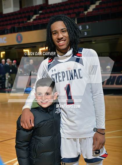 Thumbnail 1 in Archbishop Stepinac vs. Eagle Academy II (Public vs Catholic Hoops Showdown) photogallery.