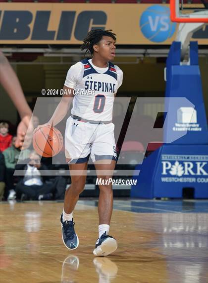 Thumbnail 1 in Archbishop Stepinac vs. Eagle Academy II (Public vs Catholic Hoops Showdown) photogallery.