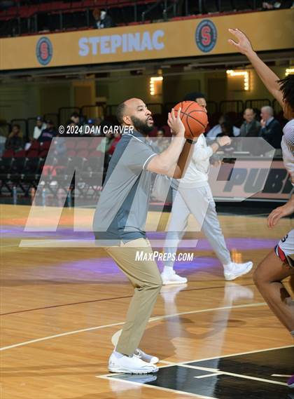 Thumbnail 3 in Archbishop Stepinac vs. Eagle Academy II (Public vs Catholic Hoops Showdown) photogallery.