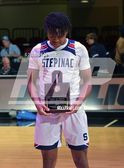 Thumbnail 2 in Archbishop Stepinac vs. Eagle Academy II (Public vs Catholic Hoops Showdown) photogallery.