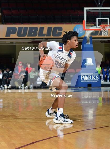Thumbnail 2 in Archbishop Stepinac vs. Eagle Academy II (Public vs Catholic Hoops Showdown) photogallery.