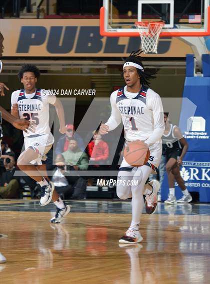 Thumbnail 2 in Archbishop Stepinac vs. Eagle Academy II (Public vs Catholic Hoops Showdown) photogallery.
