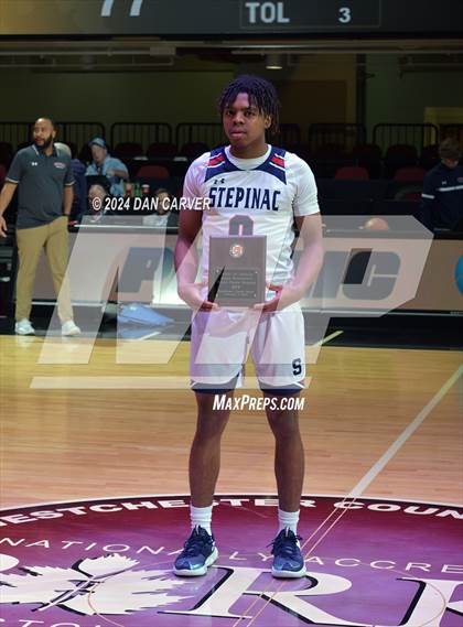 Thumbnail 3 in Archbishop Stepinac vs. Eagle Academy II (Public vs Catholic Hoops Showdown) photogallery.