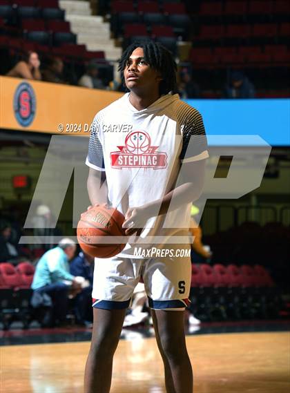 Thumbnail 1 in Archbishop Stepinac vs. Eagle Academy II (Public vs Catholic Hoops Showdown) photogallery.