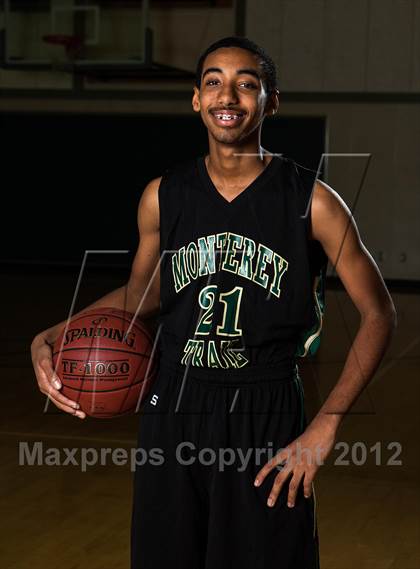 Thumbnail 2 in Monterey Trail JV Boys Basketball Team and Individual Photos photogallery.