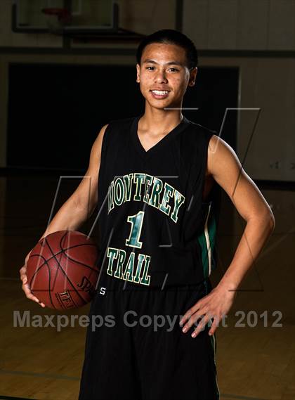 Thumbnail 1 in Monterey Trail JV Boys Basketball Team and Individual Photos photogallery.