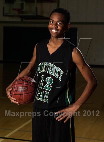 Thumbnail 3 in Monterey Trail JV Boys Basketball Team and Individual Photos photogallery.