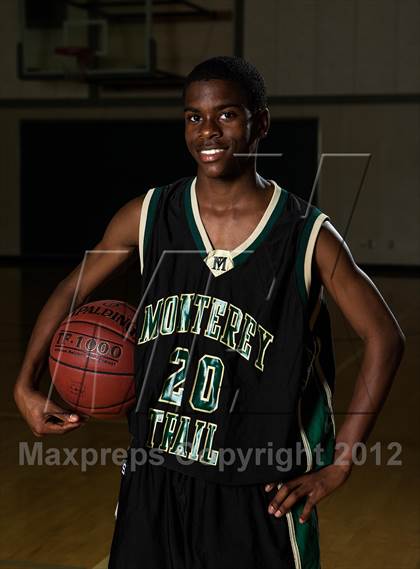 Thumbnail 1 in Monterey Trail JV Boys Basketball Team and Individual Photos photogallery.